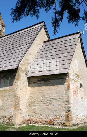 L'église de l'Assomption de Strei est une église orthodoxe située à proximité de Calan, dans le comté de Hunedoara. Roumanie Banque D'Images