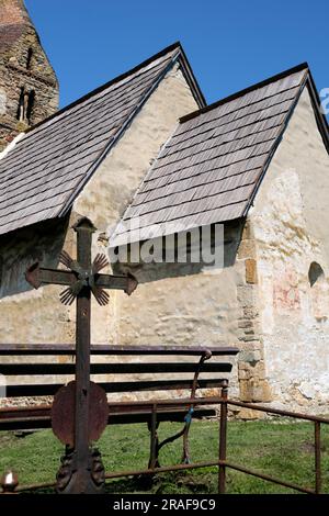 L'église de l'Assomption de Strei est une église orthodoxe située à proximité de Calan, dans le comté de Hunedoara. Roumanie Banque D'Images