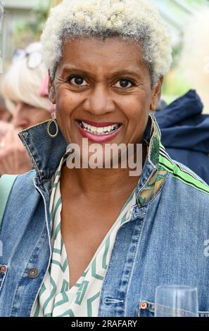 Hampton court, Surrey. 03/07/2023, Arit Anderson. Appuyez sur jour. Festival du jardin du palais de Hampton court 2023. Banque D'Images