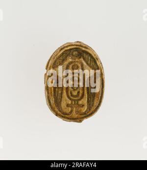 Scarab inscrit au nom du Trône de Thutmose I 1492 av. J.-C. par l'Égypte ancienne Banque D'Images