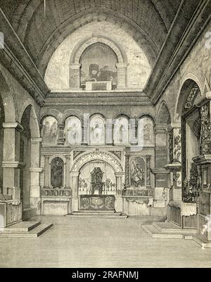 Interno Della Chiesa Di San Nicola 1893 par Giuseppe Barberis Banque D'Images