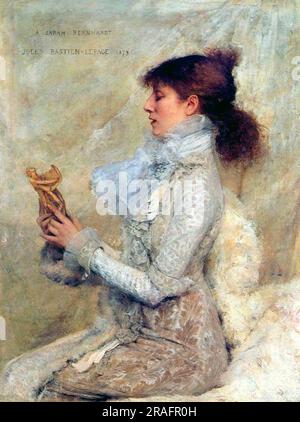 Portrait de Sarah Bernhardt 1879 par Jules Bastien-Lepage Banque D'Images