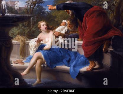 Susanna et les Aînés 1751 par Pompeo Batoni Banque D'Images