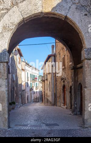 Scanno, l'Aquila, Abruzzes, Italie Banque D'Images