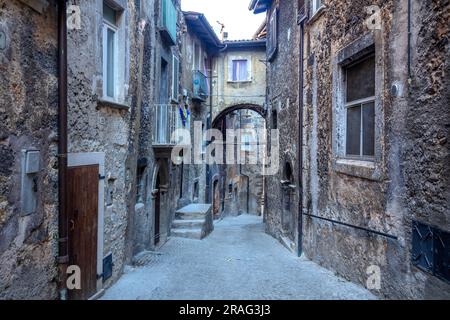 Scanno, l'Aquila, Abruzzes, Italie Banque D'Images