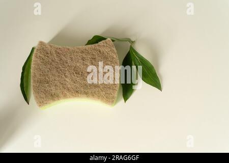 Scrub Spong naturel à base de plantes éco-freindly pour les plats Banque D'Images