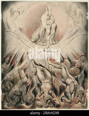 Illustration du paradis de Milton perdue en 1807 par William Blake Banque D'Images