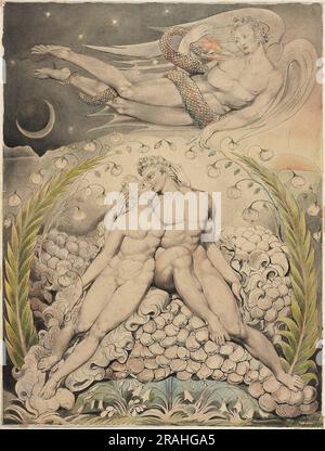 Illustration de Milton Lost Paradise 1808 par William Blake Banque D'Images