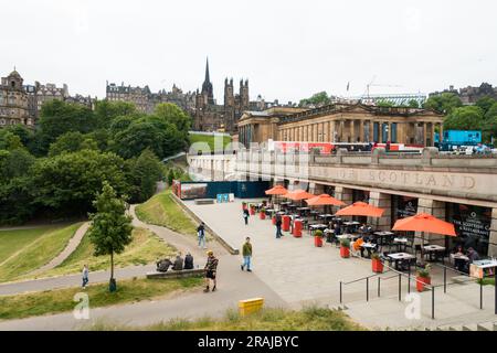 The Scottish Cafe and Restaurant, The Mound, Édimbourg, Écosse, Royaume-Uni. Banque D'Images