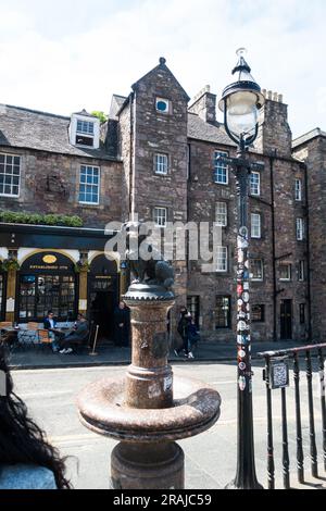 Greyfriars Bobbys Statue, Édimbourg, Écosse, Royaume-Uni. Banque D'Images