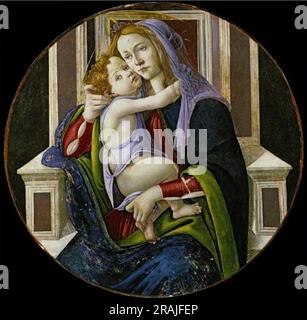 Madonna et l'enfant 1510 par Sandro Botticelli Banque D'Images