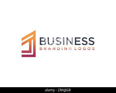 Résumé lettre initiale J logo. Forme géométrique. Utilisable pour les logos d'entreprise et de marque. Elément de modèle de logo Flat Vector. Illustration de Vecteur