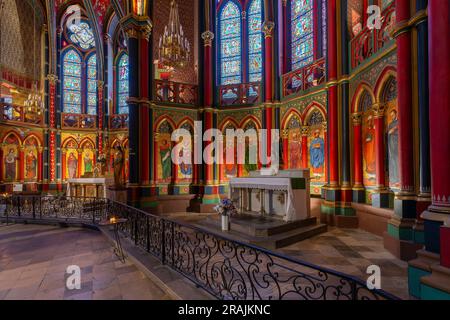 Chapelle Saint Jacques, Cathédrale gothique de notre-Dame de Bayonne. France. Banque D'Images