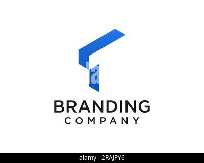 Logo lettre T sur fond blanc. TT monogramme initiales lettre logo concept. Motif icône T. Illustration de Vecteur