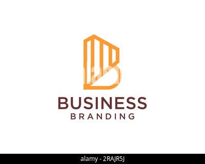Vecteur du logo de la lettre B, logo d'entreprise de la lettre B, société du logo de la lettre B. Illustration de Vecteur