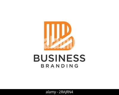 Vecteur du logo de la lettre B, logo d'entreprise de la lettre B, société du logo de la lettre B. Illustration de Vecteur
