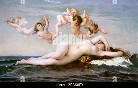 Alexandre Cabanel - la naissance de Vénus Alexandre Cabanel: Français, Montpellier 1823–1889 Paris 1875; huile sur toile Banque D'Images