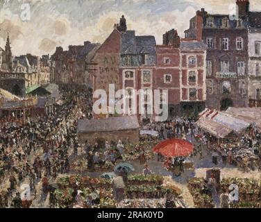 Camille Pissarro, Français, 1830-1903 -- Foire sur un après-midi ensoleillé, Dieppe 1901. Banque D'Images