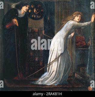 Fair Rosamund et Queen Eleanor 1862 par Edward Burne-Jones Banque D'Images