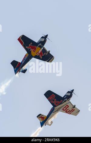Flying Bulls au Pardubice Air Show 2023 à Pardubice, République Tchèque Banque D'Images