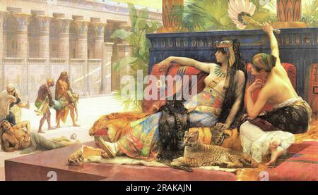 Cleopatra Testing poisons sur ceux condamnés à mort 1887 par Alexandre Cabanel Banque D'Images