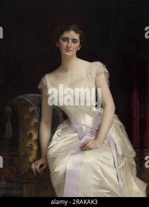 Portrait de Mary Victoria Leiter, la plus récente Dame Curzon de Kedleston, Vicereine d'Inde 1887 par Alexandre Cabanel Banque D'Images