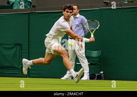Londres, Inglaterra. 04th juillet 2023. Lors du tournoi de Wimbledon 2023 qui s'est tenu à Londres, en Angleterre. Crédit: Andre Chaco/FotoArena/Alamy Live News Banque D'Images