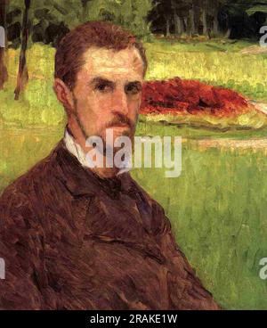 Autoportrait 1878 par Gustave Caillebotte Banque D'Images