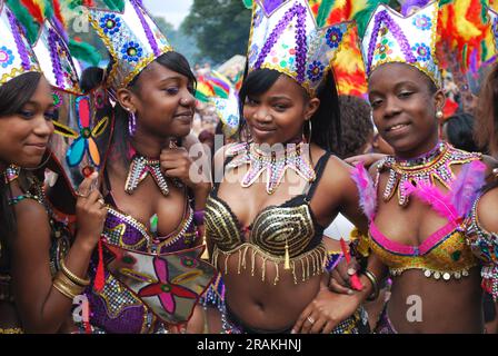 Participants au Carnaval de Leeds West Indian. Image d'archivage. Banque D'Images