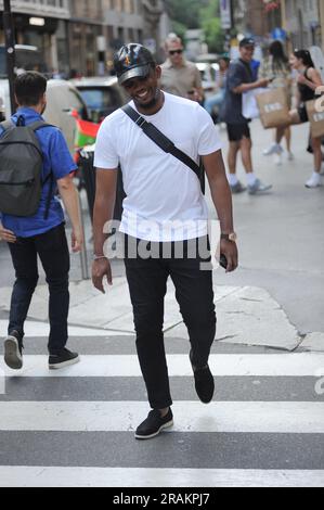 Milan, 04-07-2023 Samuel ETO'o, ancien footballeur de l'équipe nationale camerounaise et de Barcelone, Inter, avec qui il a remporté les « aigus », et maintenant président de la Fédération de football camerounaise, est actuellement aux yeux de la tempête pour une affaire de football extra-football. Samuel pourrait rencontrer des difficultés car sa fille Erika do Rosario Nieves, âgée de 22 ans, a demandé 1 ans de prison en Espagne par l'intermédiaire de son avocat. La fille n'a jamais été reconnue par ETO'o comme sa fille, et pour cette raison, en 2018, il a commencé une affaire légale pour obtenir la reconnaissance, fournissant toutes les preuves nécessaires pour démontrer la parenté de sang. Dernier Banque D'Images