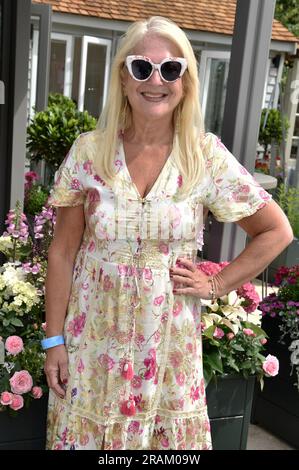 3 juillet 2023. East Molesey, Surrey, Royaume-Uni. Vanessa Feltz au RHS Hampton court Palace Garden Festival 2023. Sue Andrews/Alamy. Banque D'Images