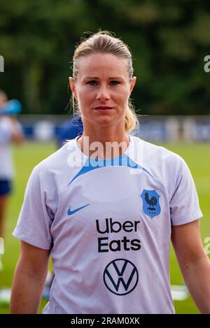 Clairefontaine en Yvelines, France. 04th juillet 2023. Amandine Henry de France pendant la formation de l'équipe française, préparation de la coupe du monde de la FIFA 2023 sur 4 juillet 2023 au Centre national du football de Clairefontaine-en-Yvelines, France - photo Melanie Laurent/A2M Conseil sportif/DPPI crédit: DPPI Media/Alamy Live News Banque D'Images