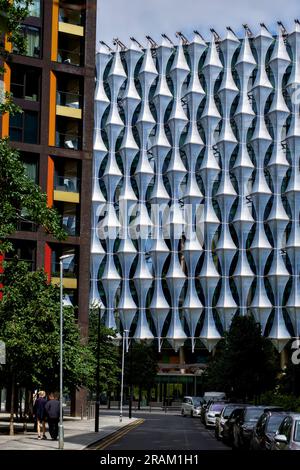 Ambassade des États-Unis d'Amérique, Nine Elms, Borough of Wandsworth, Londres, Angleterre, ROYAUME-UNI Banque D'Images