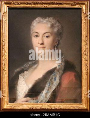 Enrichetta Anna Sofia di Modène 1740 par Rosalba Carriera Banque D'Images