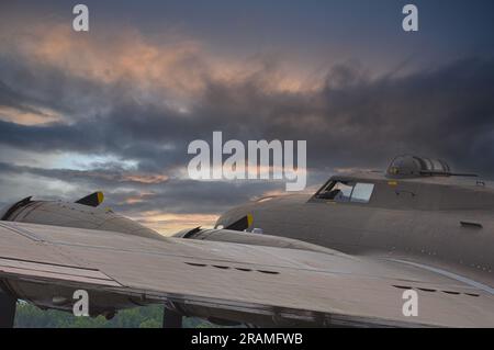 Un bombardier B-17 de la Seconde Guerre mondiale Banque D'Images