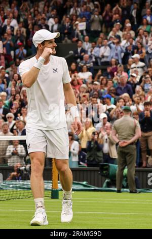 Londres, Inglaterra. 04th juillet 2023. Andy Muray (GBR) lors du tournoi de Wimbledon 2023 qui s'est tenu à Londres, en Angleterre. Crédit: Andre Chaco/FotoArena/Alamy Live News Banque D'Images