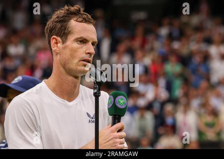 Londres, Inglaterra. 04th juillet 2023. Andy Muray (GBR) lors du tournoi de Wimbledon 2023 qui s'est tenu à Londres, en Angleterre. Crédit: Andre Chaco/FotoArena/Alamy Live News Banque D'Images