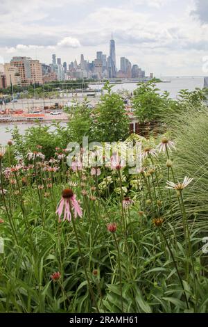 Little Island dans Hudson River Park, New York Banque D'Images