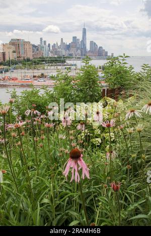 Little Island dans Hudson River Park, New York Banque D'Images