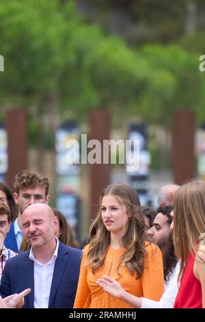 Roses. Espagne. 20230704, la Princesse Leonor participe à une réunion-atelier sur l'innovation, le travail d'équipe et la créativité, avec le chef espagnol Ferran Adria à elBulli1846 sur 4 juillet 2023 à Roses, en Espagne Banque D'Images