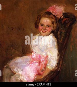 Portrait d'Helen, fille de l'artiste 1900 par William Merritt Chase Banque D'Images