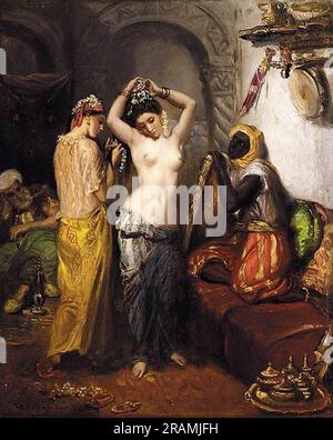 Le Harem 1852 par Theodore Chasseriau Banque D'Images