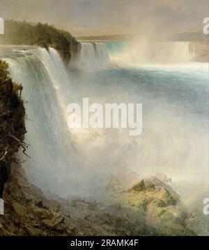 Niagara Falls, du côté américain 1867 par l'église Frederic Edwin Banque D'Images
