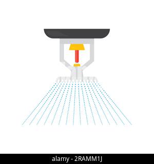 icône d'arroseur incendie - illustration vectorielle Illustration de Vecteur