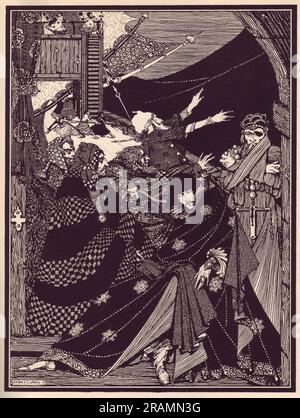 Contes de mystère et d'imagination par Edgar Allan PoE 1923 par Harry Clarke Banque D'Images