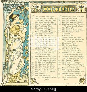 Le bébé lui-même Aesop 1887 par Walter Crane Banque D'Images
