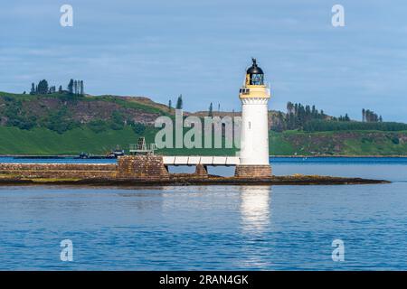 Rubha Nan Gall, phare de Tobermory, Tobermory, île de Mull, Écosse, ROYAUME-UNI Banque D'Images