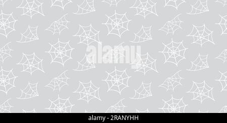 Toile d'araignée Halloween piège. Motif sans couture en toile d'araignée Illustration de Vecteur