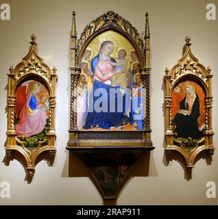 Madonna triptyque 56 de Álvaro pires de Évora Banque D'Images