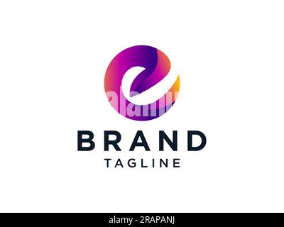 Lettre initiale abstraite E et S logo lié. Géométrique avec style d'onde circulaire isolé sur fond blanc. Utilisable pour le logo Business et Technology. Illustration de Vecteur
